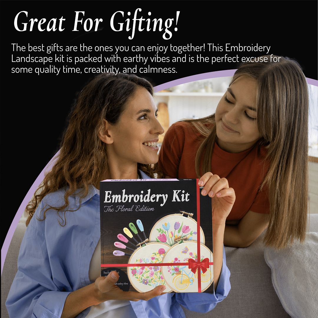 UW - Embroidery Art Floral Pack of 3