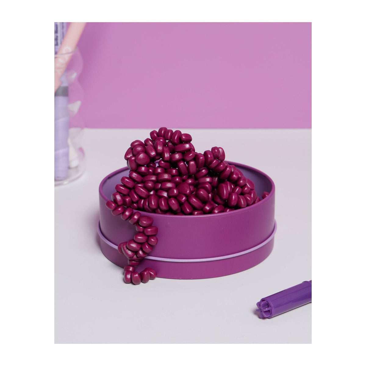 Crags - Magnetic Fidget Putty - Matte Iris (Purple) — detail