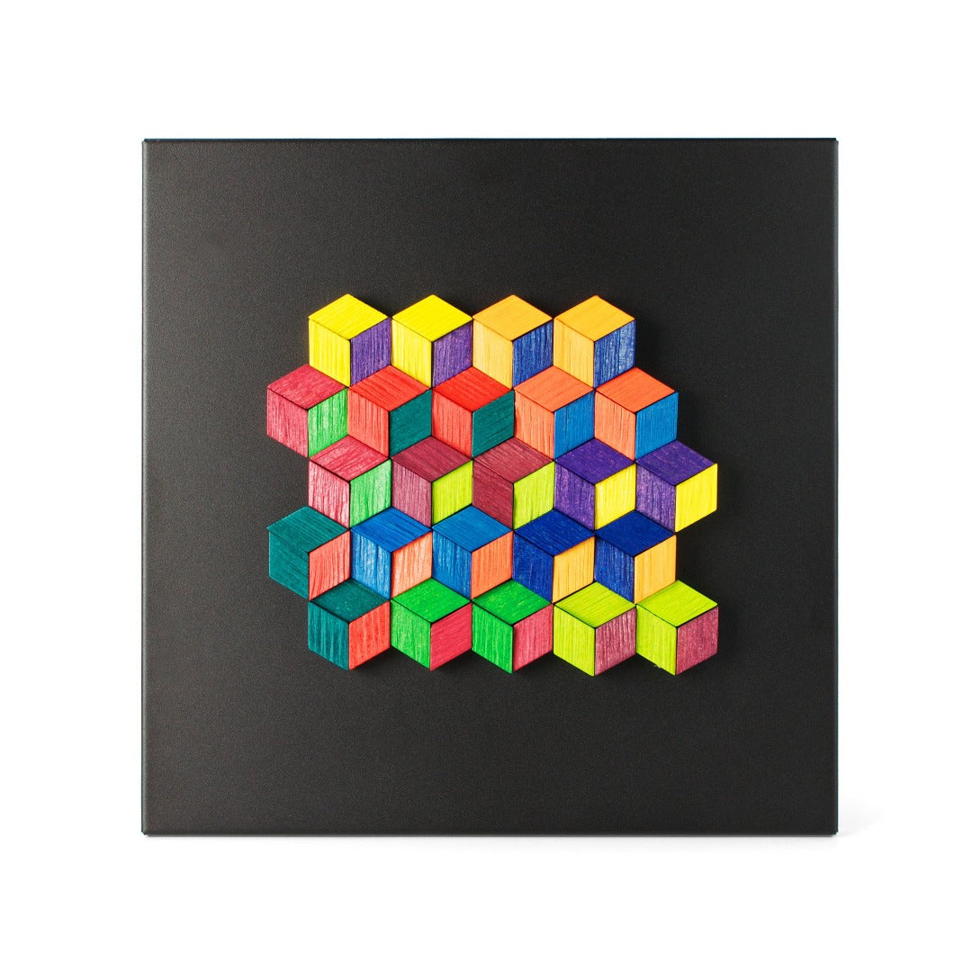 Puzzle Madera Imantada 72 piezas rombos