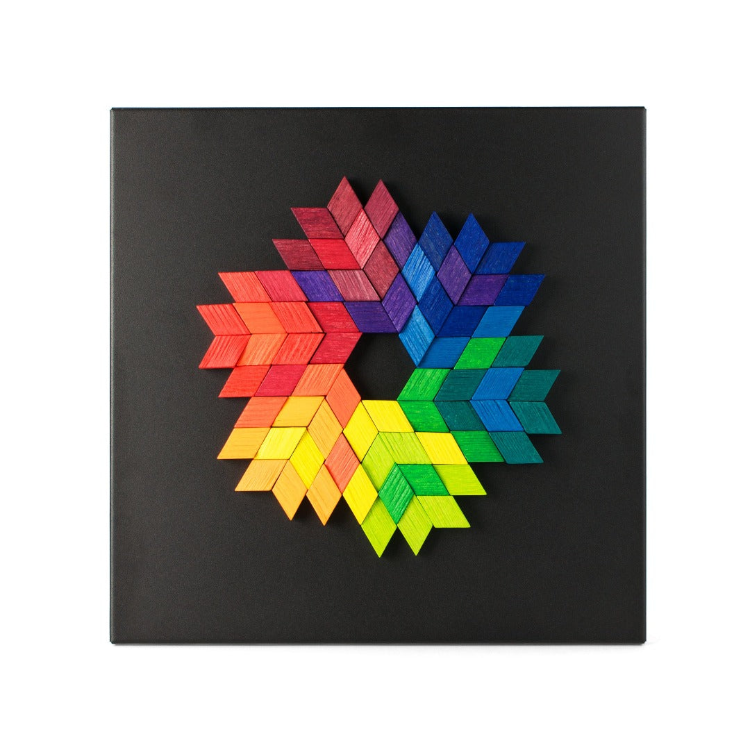 Puzzle Madera Imantada 72 piezas rombos