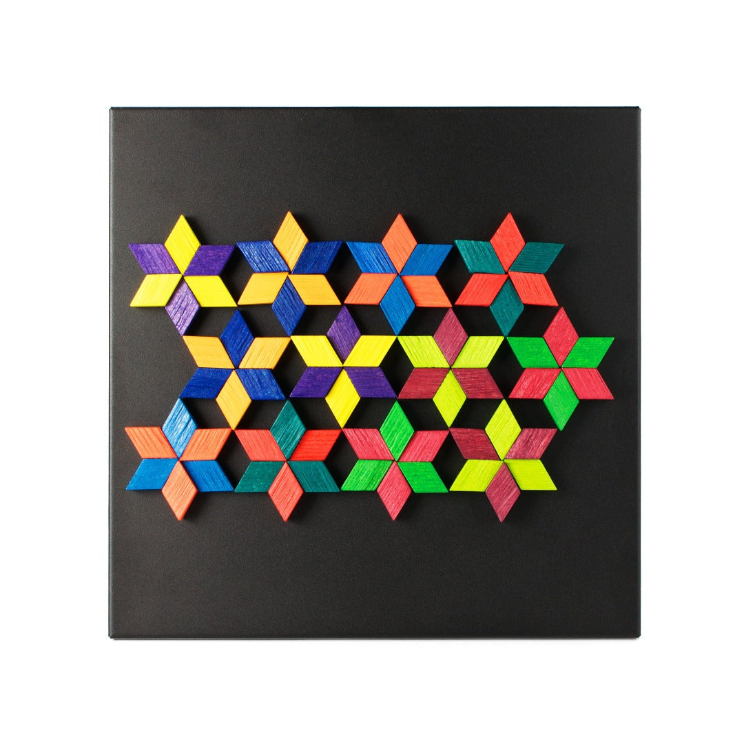Puzzle Madera Imantada 72 piezas rombos