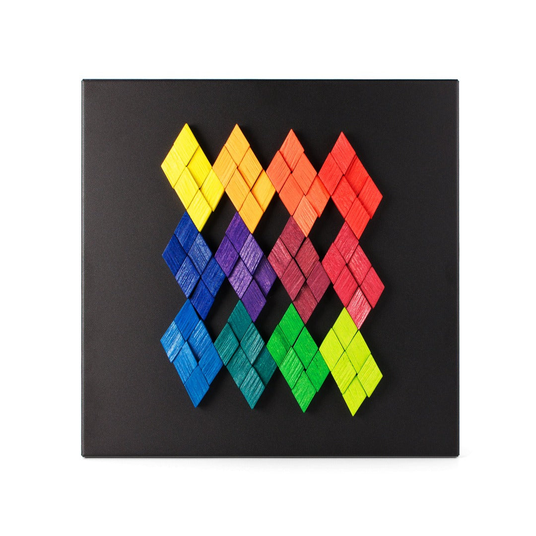 Puzzle Madera Imantada 72 piezas rombos