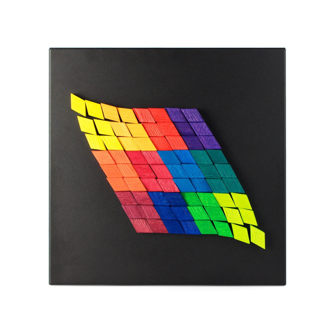 Puzzle Madera Imantada 72 piezas rombos