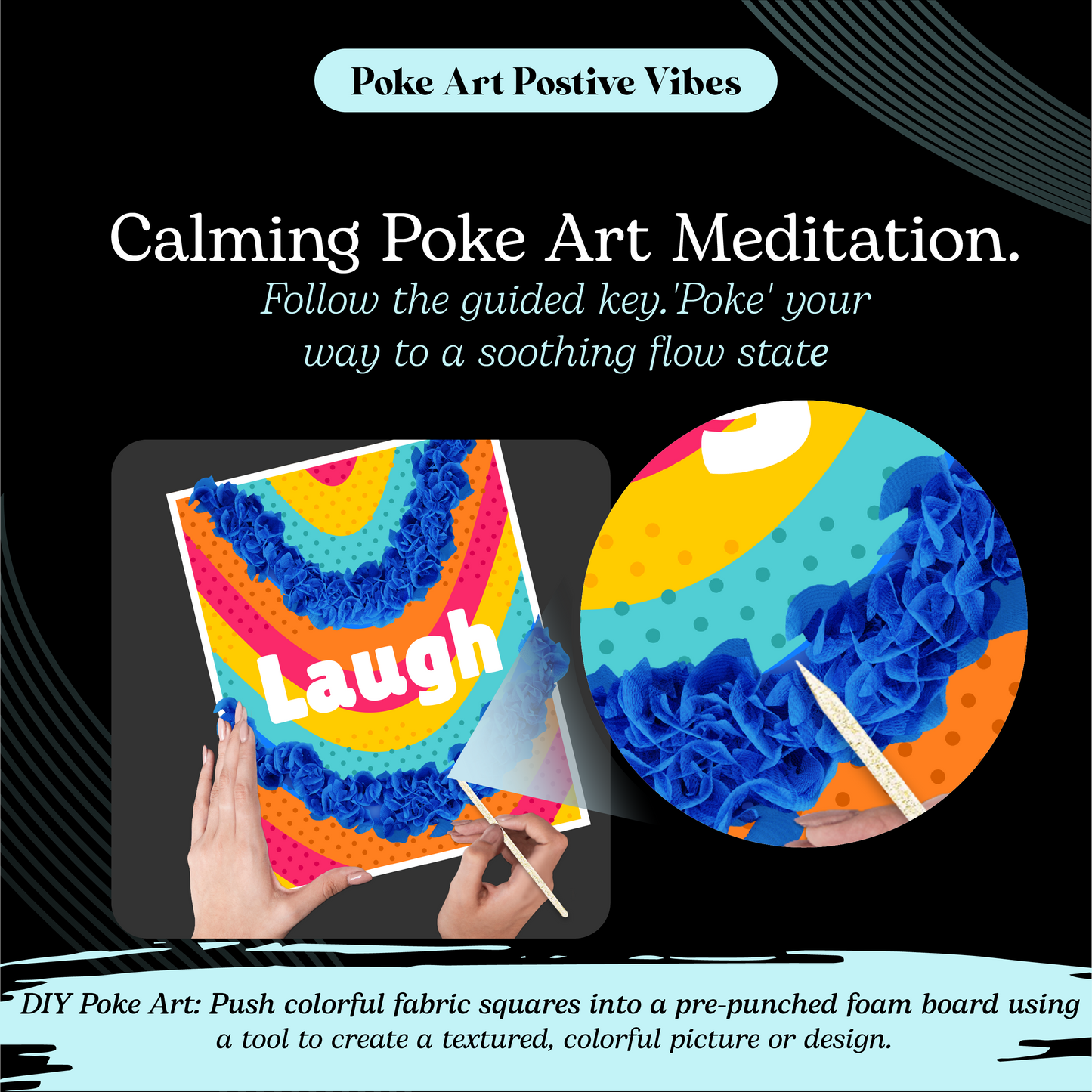 Unwynd – Kit Créatif Poke Art Positive Vibes