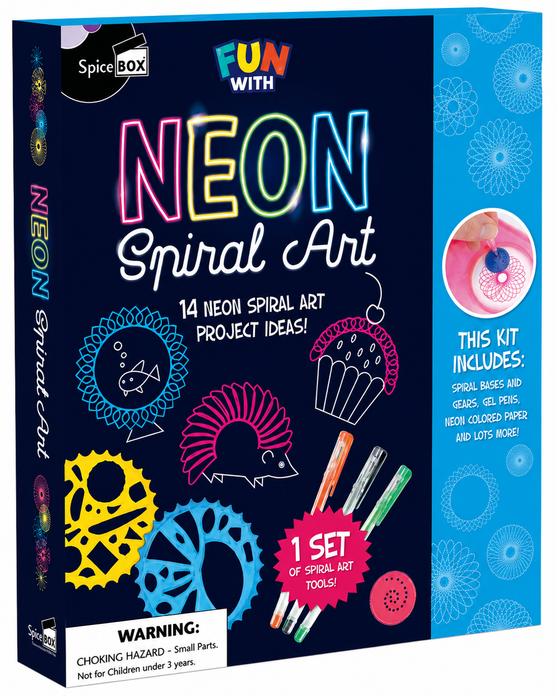 Spice Box - Neon Spiral Art