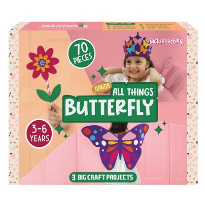 Junior All Things Butterfly – 3-in-1 Costume Craft Kit for Kids