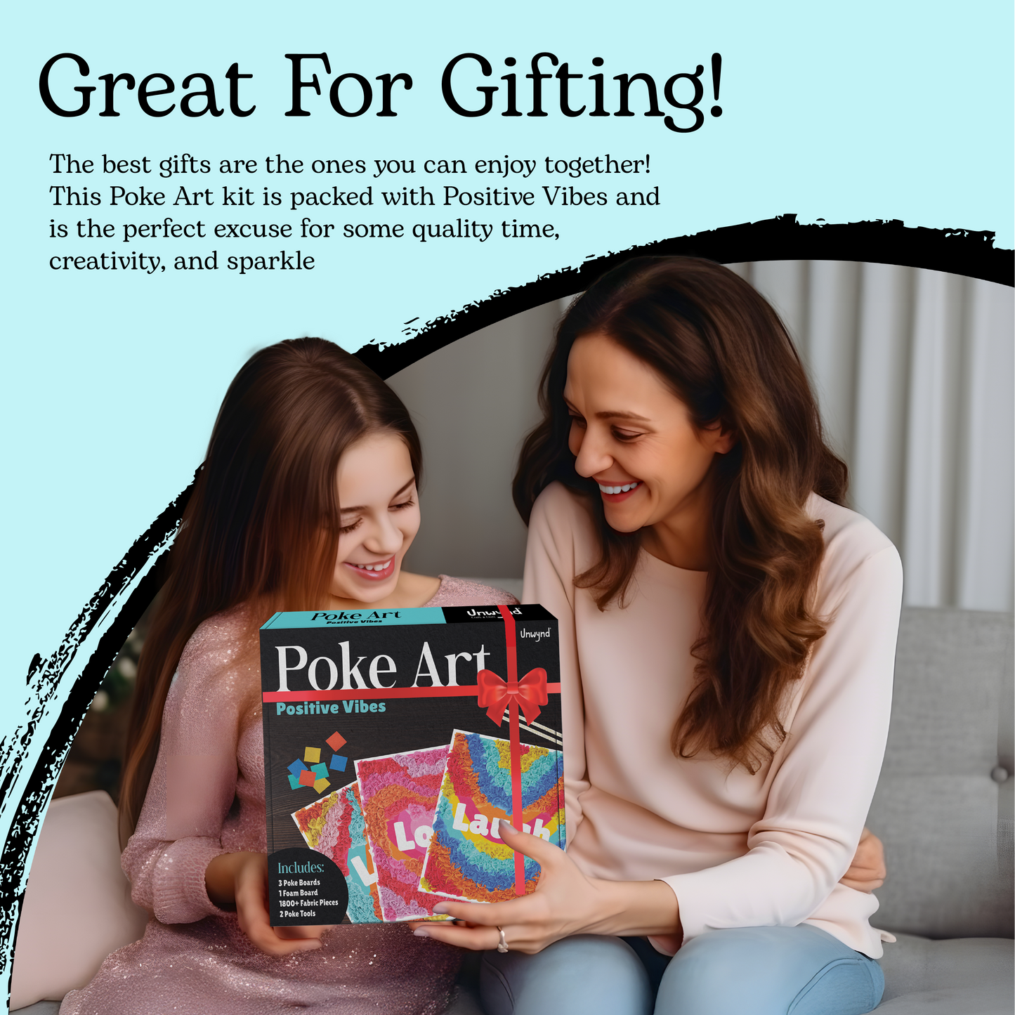 Unwynd – Kit Créatif Poke Art Positive Vibes