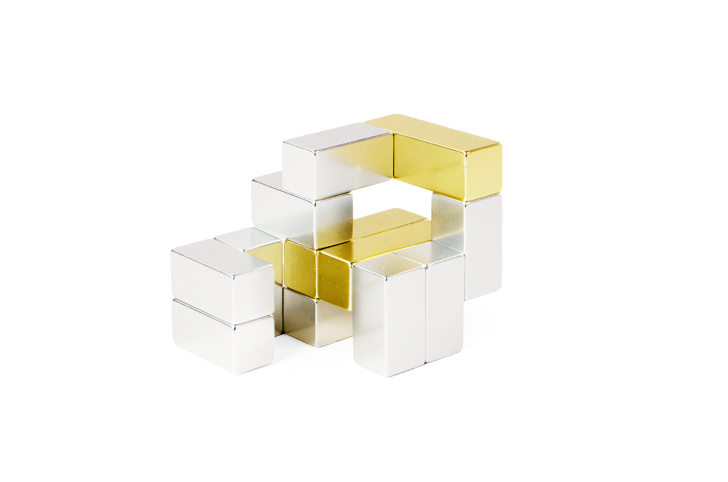 Playable ART Metal Cube  - Gold-Silver
