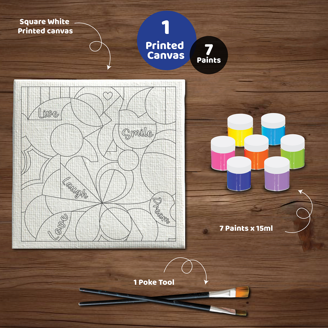 Unwynd – Abstract Art Canvas Paint Kit