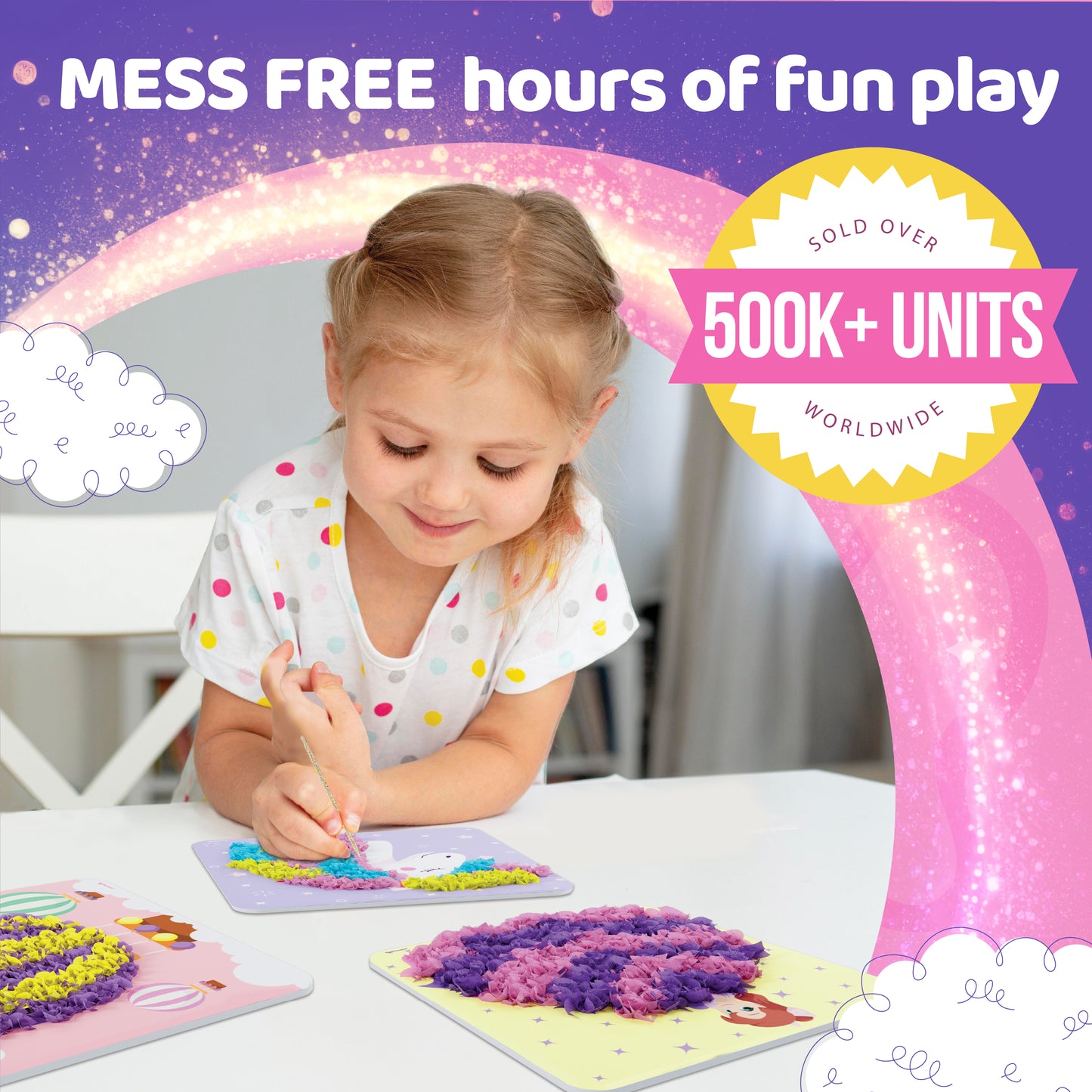 Poke Art Magical – Mess-Free Fabric Craft Kit for Kids