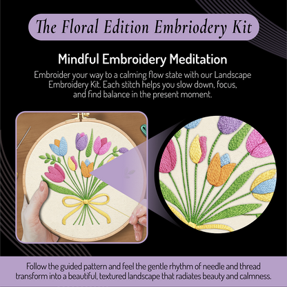 UW - Embroidery Art Floral Pack of 3