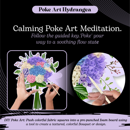Unwynd – Poke Art Hydrangea Flower Bouquet Craft Kit