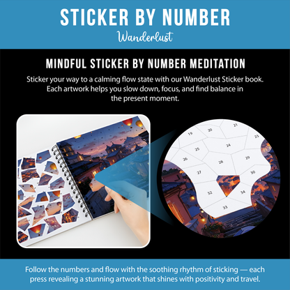 Unwynd – Libro Sticker by Number Wanderlust