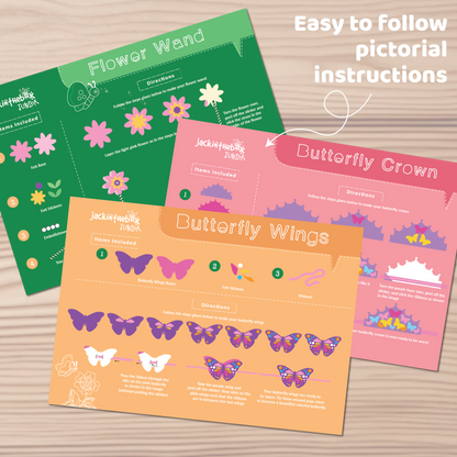 Junior All Things Butterfly – 3-in-1 Costume Craft Kit for Kids