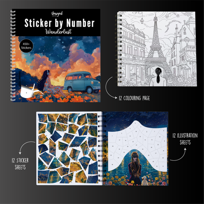 Unwynd – Libro Sticker by Number Wanderlust