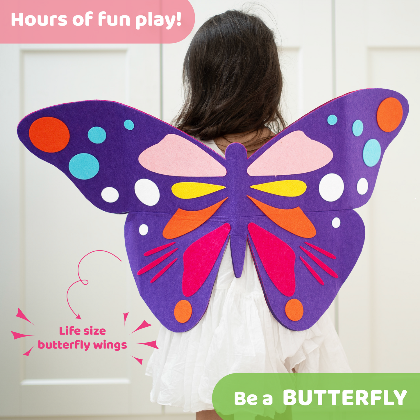 Junior All Things Butterfly – 3-in-1 Costume Craft Kit for Kids