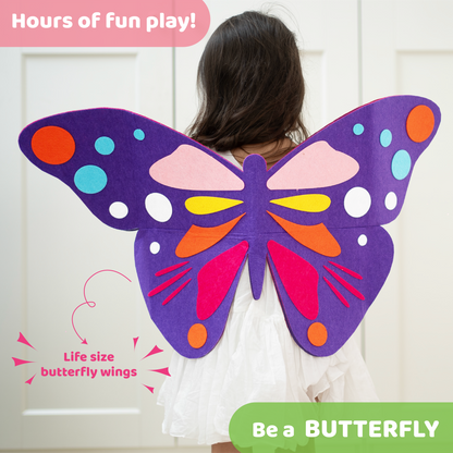 Junior All Things Butterfly – 3-in-1 Costume Craft Kit for Kids