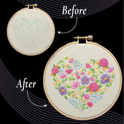 UW - Embroidery Art Floral Pack of 3