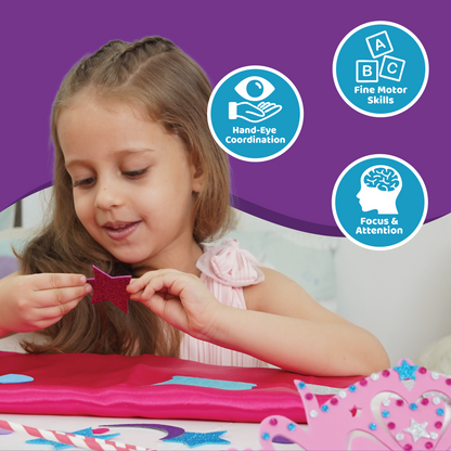 Junior All Things Princess – Kit Creativo de Disfraz 3 en 1 para Niños