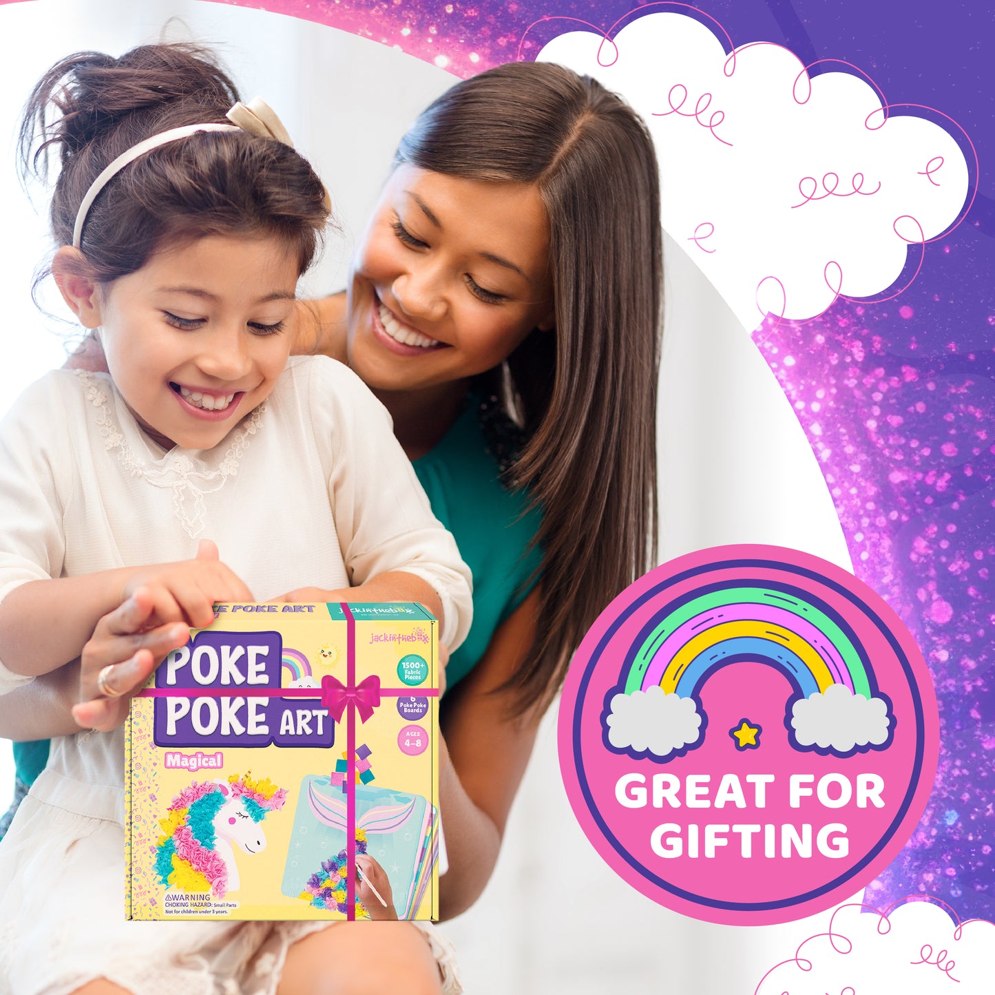 Poke Art Magical – Mess-Free Fabric Craft Kit for Kids