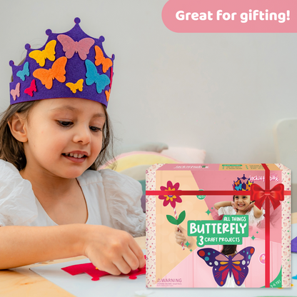 Junior All Things Butterfly – 3-in-1 Costume Craft Kit for Kids