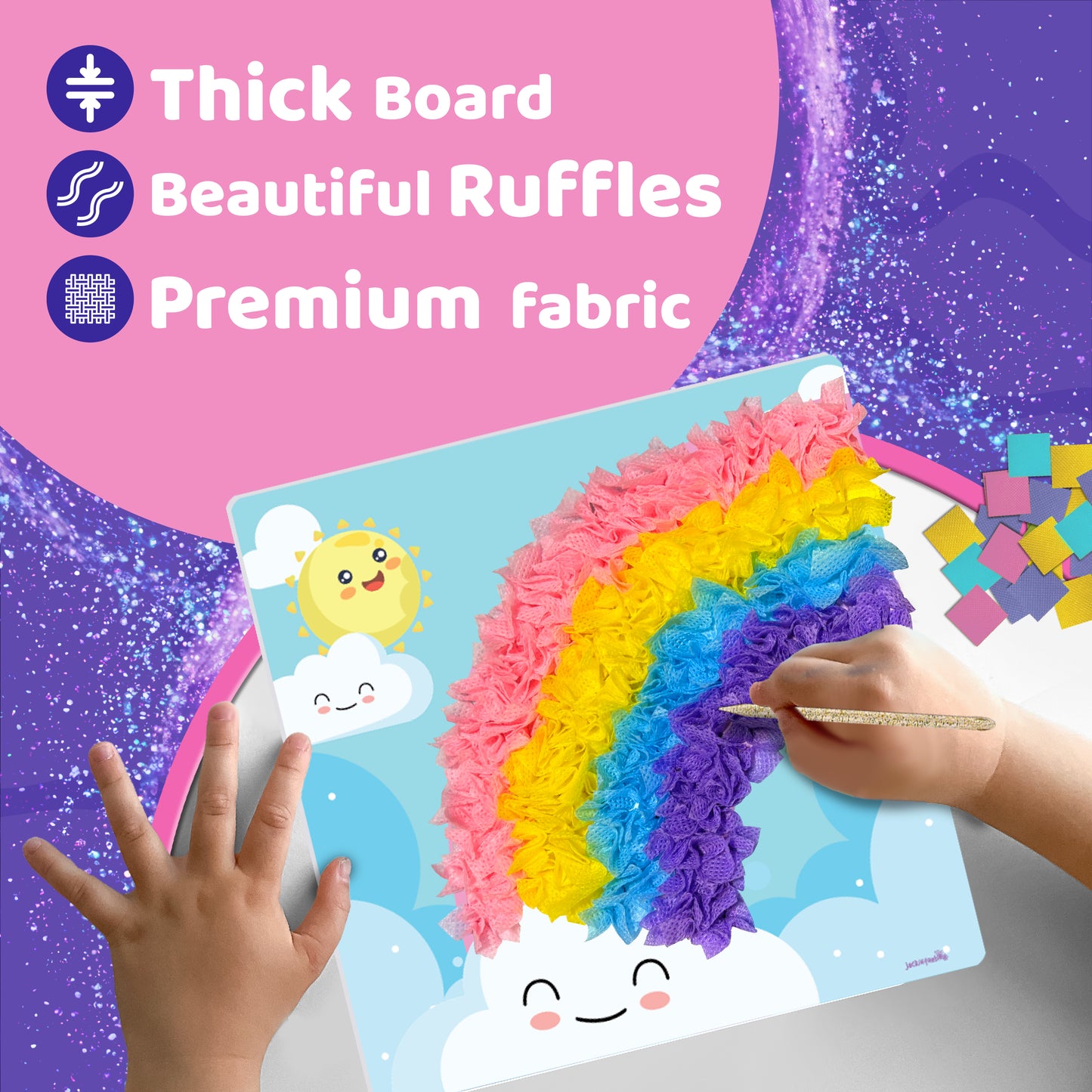 Poke Art Magical – Mess-Free Fabric Craft Kit for Kids