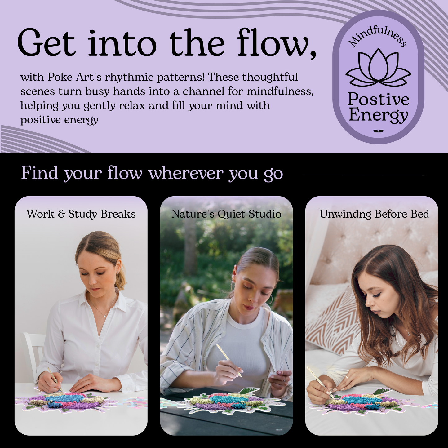 Unwynd – Poke Art Hydrangea Flower Bouquet Craft Kit