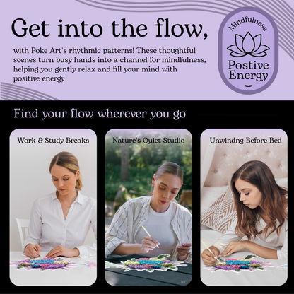 Unwynd – Poke Art Hydrangea Flower Bouquet Craft Kit