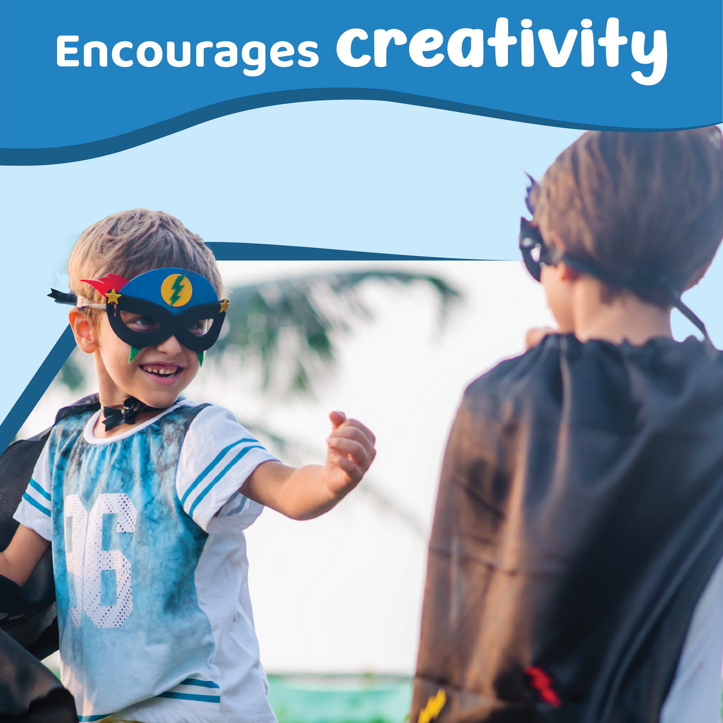 Junior All Things Superhero – Kit Creativo de Disfraz 3 en 1 para Niños