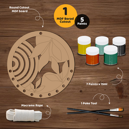 Unwynd – Boho Wall Art Paint & Knot Craft Kit