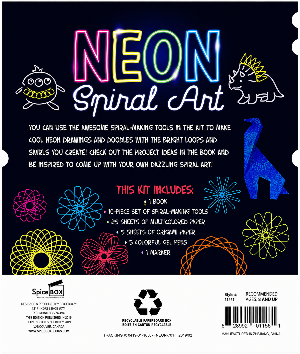 Spice Box - Neon Spiral Art