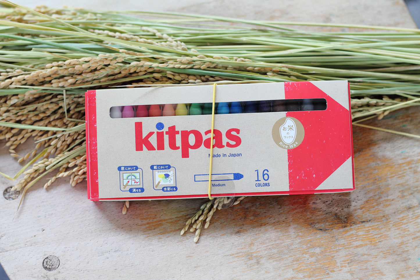 Kitpas Cires Artistiques à la Cire de Son de Riz – 16 Couleurs