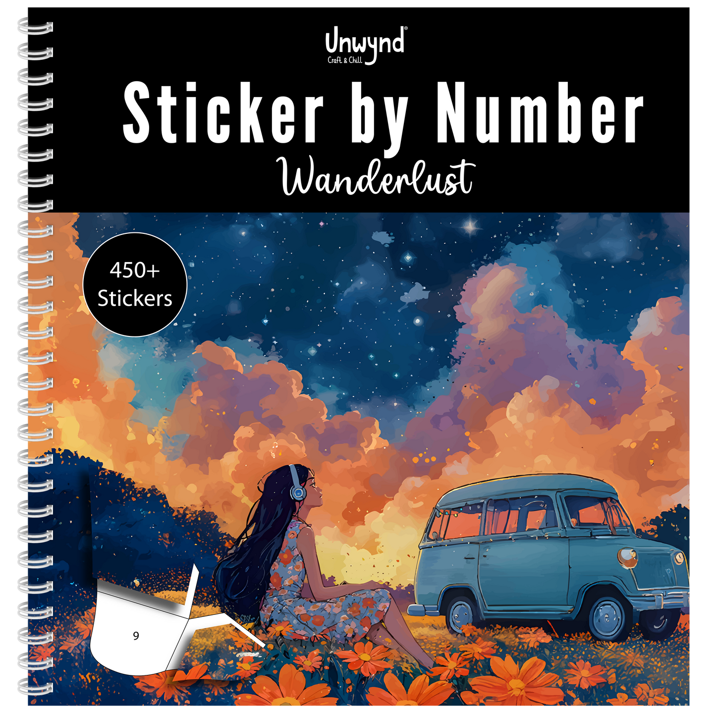 Unwynd – Libro Sticker by Number Wanderlust