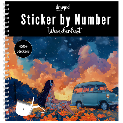 Unwynd – Libro Sticker by Number Wanderlust