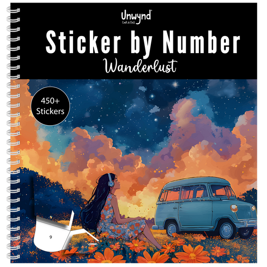 Unwynd – Libro Sticker by Number Wanderlust