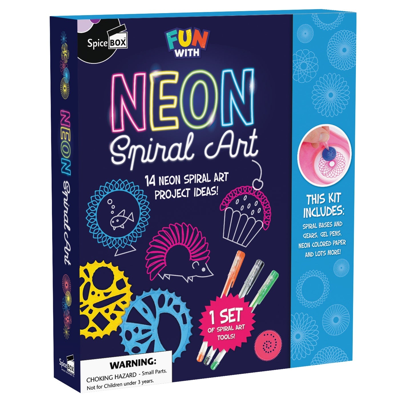 Spice Box - Neon Spiral Art