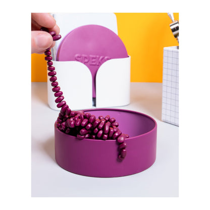 Crags - Magnetic Fidget Putty - Matte Iris (Purple) — in use