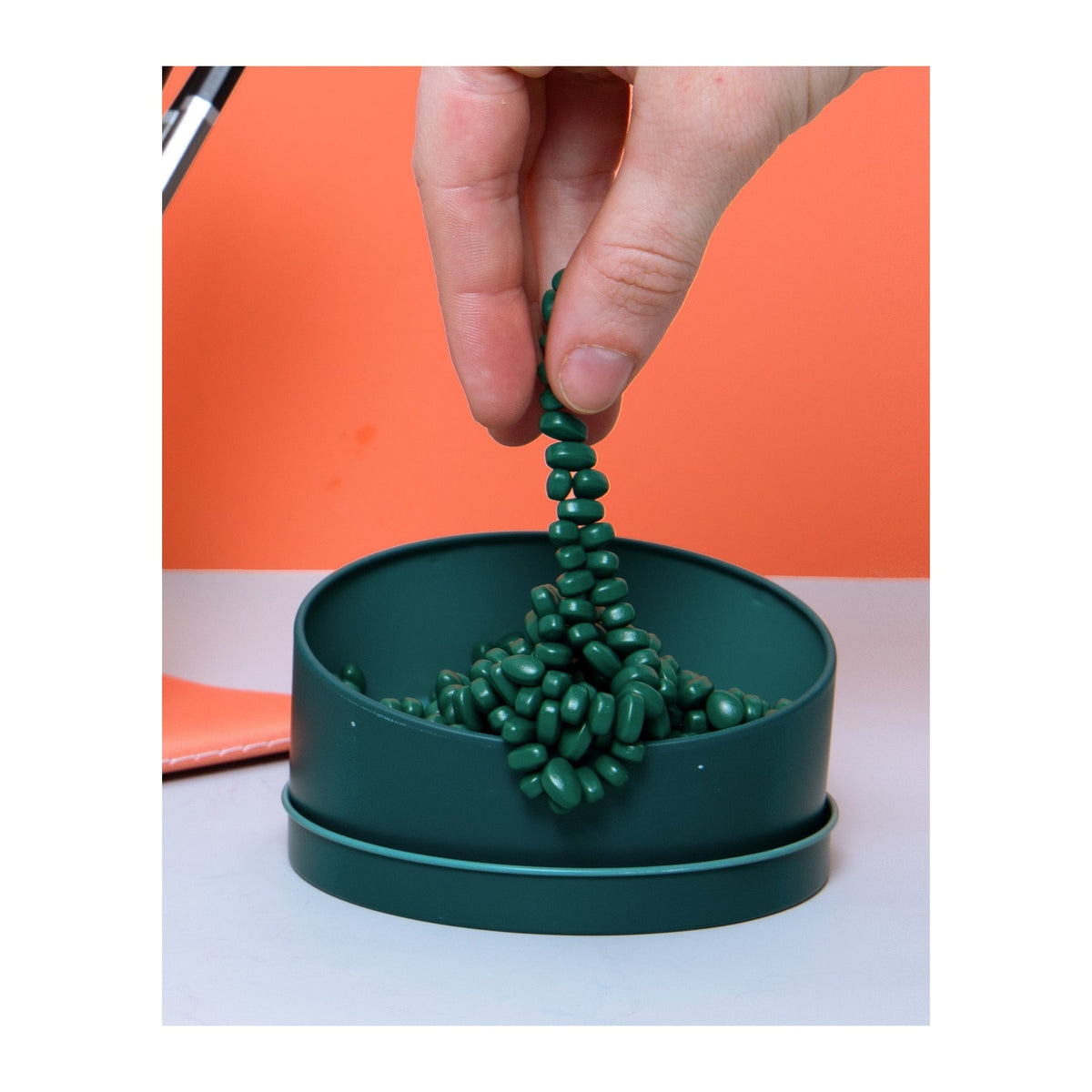 Crags - Magnetic Fidget Putty - Matte Jade (Green) — in use