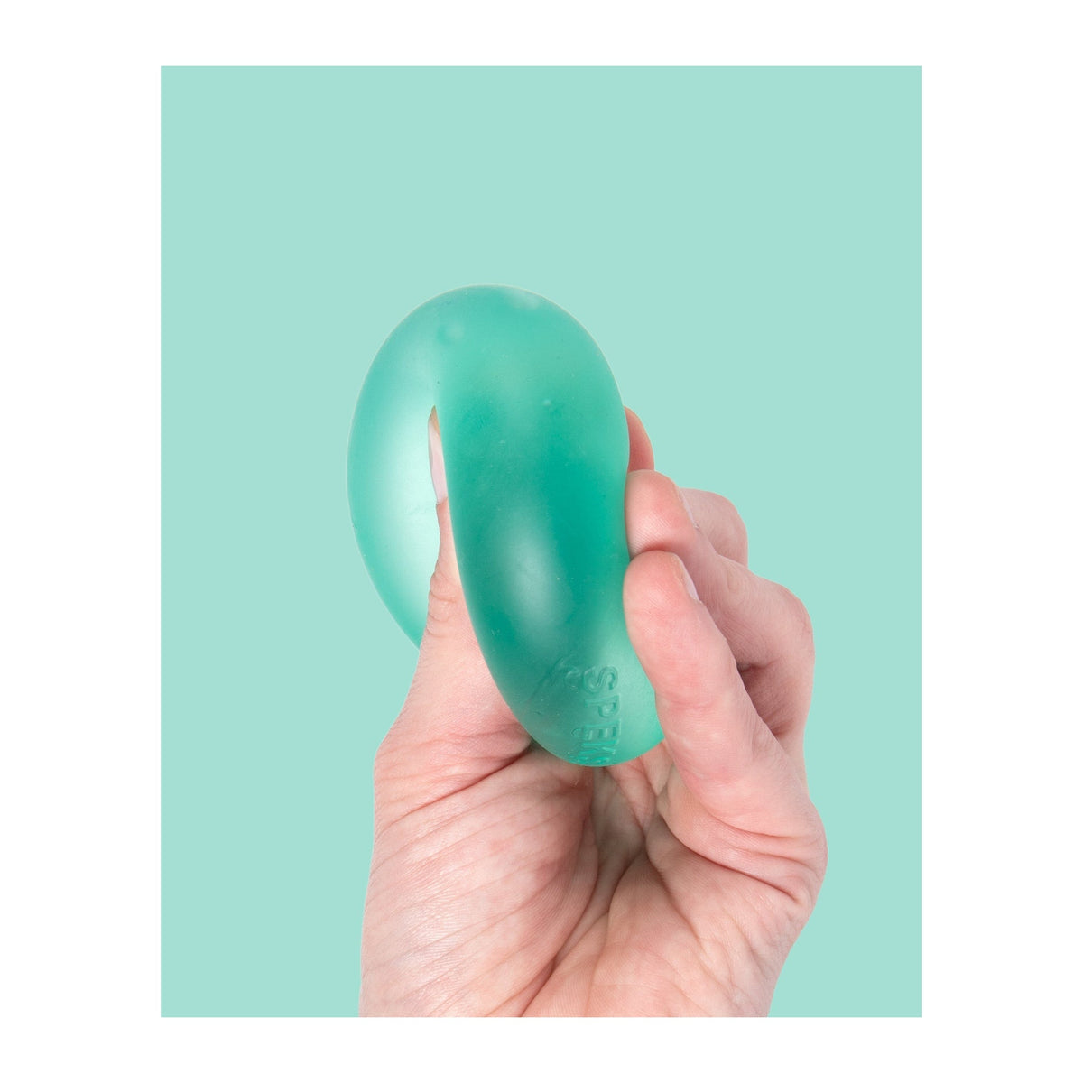 Gump - The Memory Gel Stress Ball - Sea Glass (Green) — in use