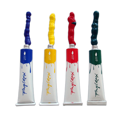 FingerMax WaveBox set pinceles de dedo y pinturas