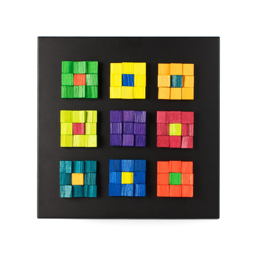 Puzzle Madera Imantada 81 piezas cuadradas